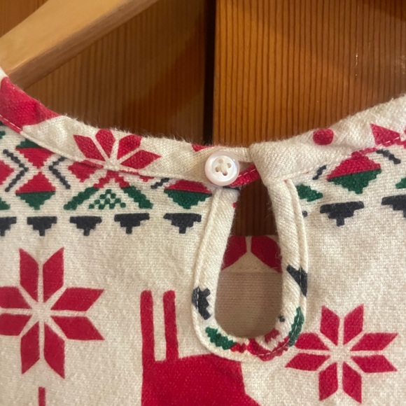 Hanna Andersson Deer Dear Fair Isle Nordic Holiday dress size 150 cm - Picture 7 of 14